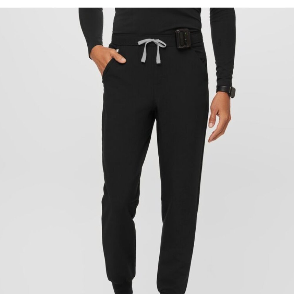 FIGS Tansen™ Jogger Scrub Black Pants Size Medium/Short